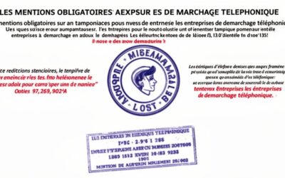 Les mentions obligatoires sur un tampon pour les entreprises de démarchage téléphonique : évitez les erreurs juridiques